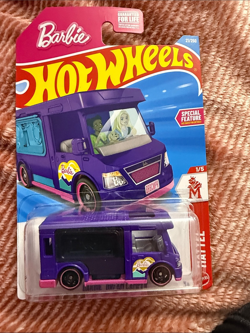 Barbie Purple Camper Van Hot Wheels Toy